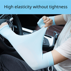 UV Protection Ice Silk Sunscreen Sleeves for Women Driving