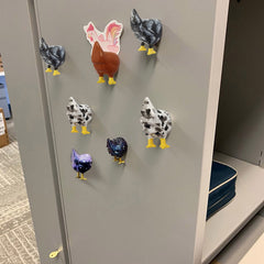 3pcs Chicken Butt Fridge Magnets Whiteboard Key Hanging Sticker