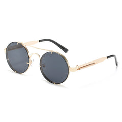 Steampunk Vintage Round Sunglasses Spring Leg