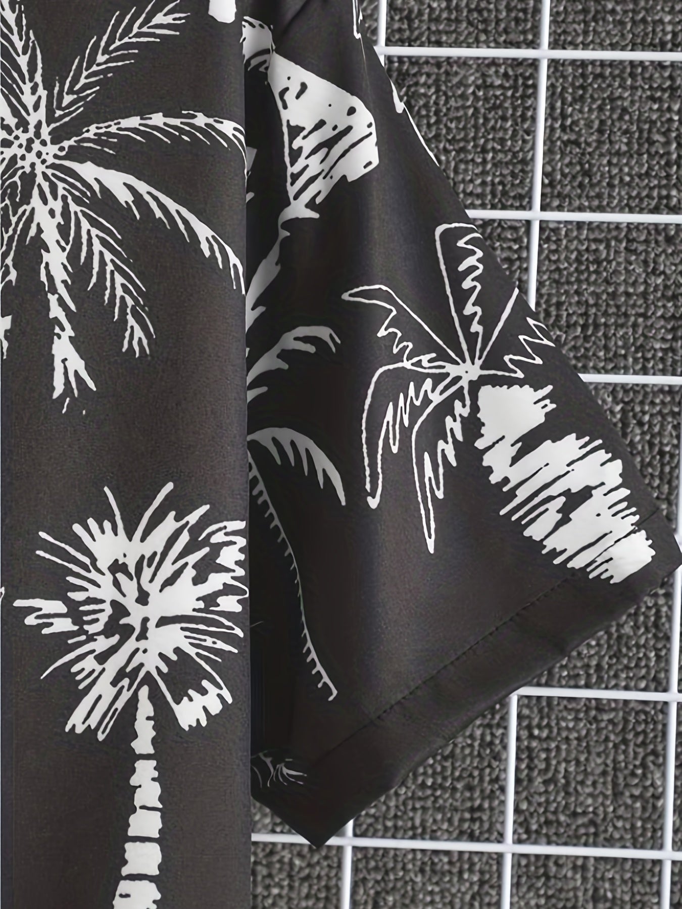 Coconut Tree Print Men's Hawaiian Shirt