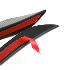 6pcs Car Bumper Strip Sticker Carbon Fiber Corner Guard Anti Scratch Decor