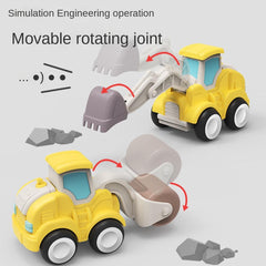 Children's Road Roller Tractor Excavator Toy for Birthday Gift