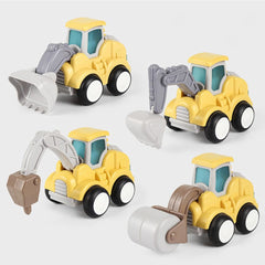 Children's Road Roller Tractor Excavator Toy for Birthday Gift