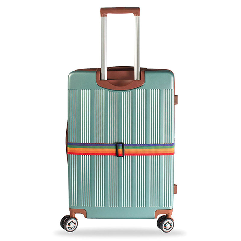 Adjustable Rainbow Pattern Bag Belt Nylon Luggage Strap Travel Accessories