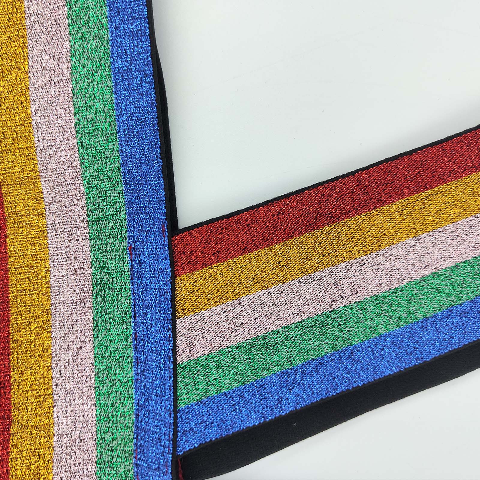 Men's Rainbow Glitter Body Chest Strap for Nightclub Dancing