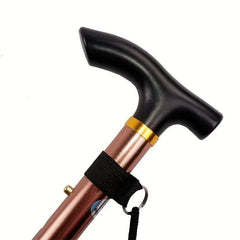 Collapsible Walking Stick Adjustable Folding Trekking Pole T Handles