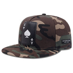 Poker Patch Camouflage Baseball Cap Snapback Hat Adjustable Golf Sun Hat