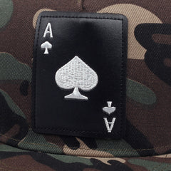 Poker Patch Camouflage Baseball Cap Snapback Hat Adjustable Golf Sun Hat