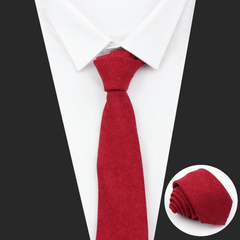 1pc Men's Plain Soft Tie Business Attire