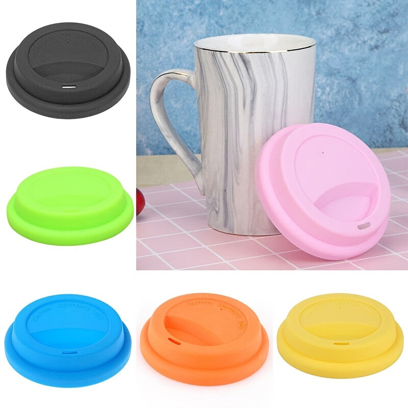 Silicone Spill Proof Drinking Lids for Coffee Cups Reusable Coffee Mug Covers