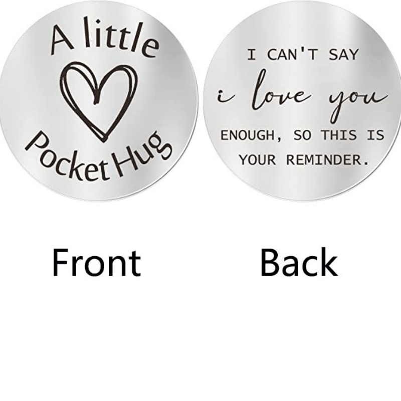 Pocket Hug Token I Love You Long Distance Keychain