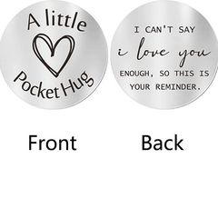 Pocket Hug Token I Love You Long Distance Keychain