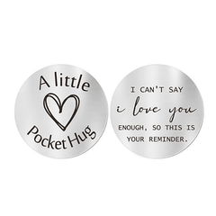 Pocket Hug Token I Love You Long Distance Keychain