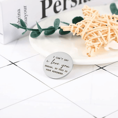 Pocket Hug Token I Love You Long Distance Keychain