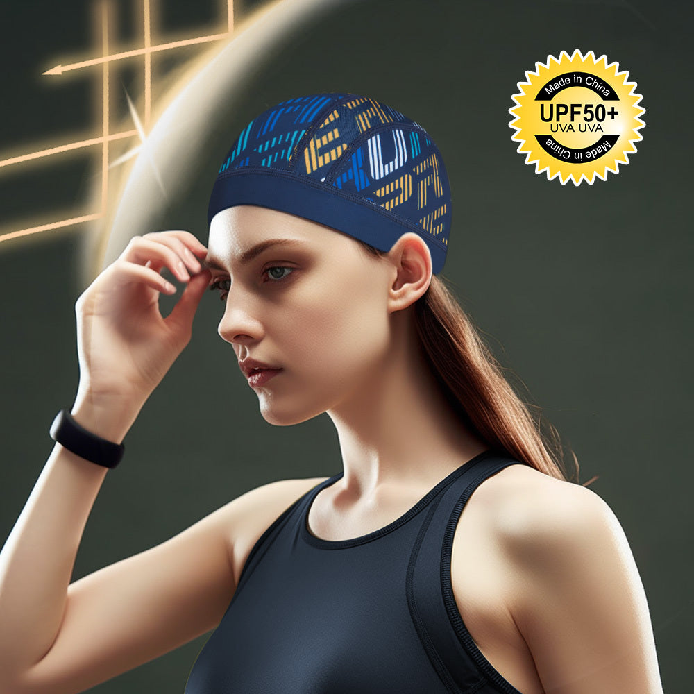 2pcs Cooling Sports Beanies Elastic Sunscreen Skull Cap for Women & Men