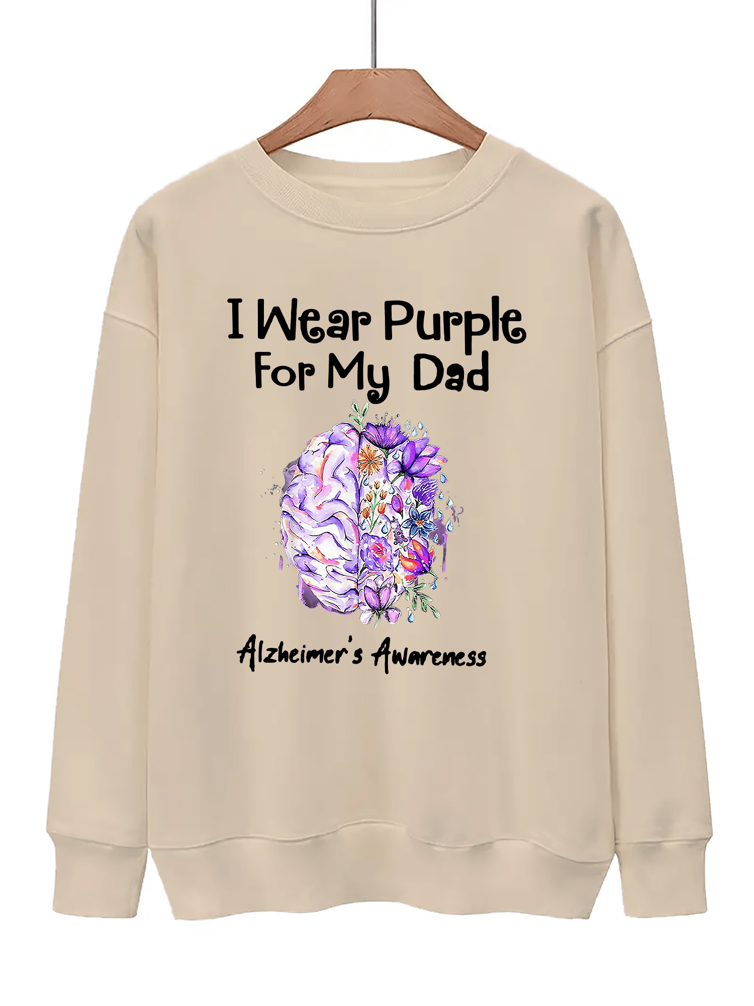 Graphic Print Pullover Sweatshirt for Women