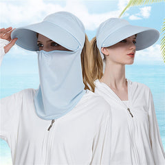 UV Protection Sun Hat with Detachable Mask & Neck Gaiter