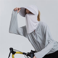 UV Protection Sun Hat with Detachable Mask & Neck Gaiter