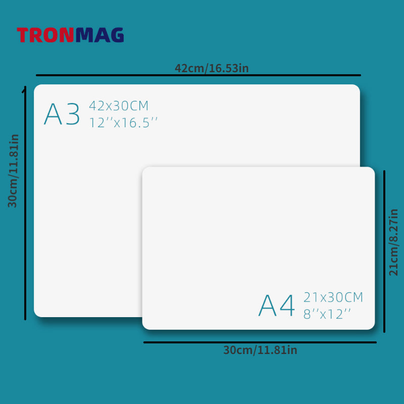 A4 A3 Magnetic PET Nano Soft Whiteboard with Pens and Eraser