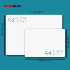 A4 A3 Magnetic PET Nano Soft Whiteboard with Pens and Eraser