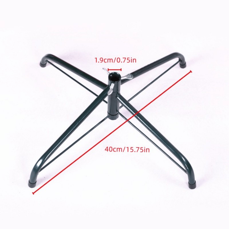 1pc Christmas Tree Stand Green Metal Xmas Tree Base Easy Installation
