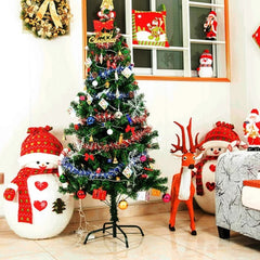 1pc Christmas Tree Stand Green Metal Xmas Tree Base Easy Installation