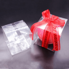 10pcs Transparent Plastic Candy Boxes Gift Bags Wedding Favors