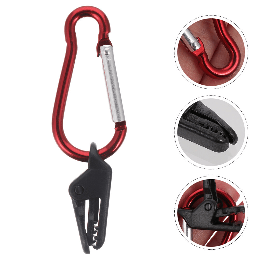 10pcs Camping Tent Buckle Clips Windproof Retainer Hooks Outdoor Supplies