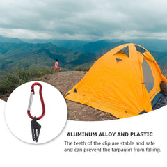 10pcs Camping Tent Buckle Clips Windproof Retainer Hooks Outdoor Supplies