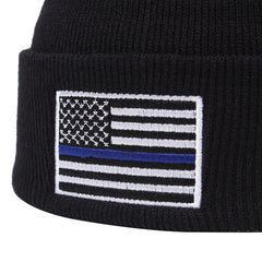 Stylish Windproof Knit Beanie Hat with Embroidery for Men and Women
