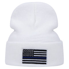 Stylish Windproof Knit Beanie Hat with Embroidery for Men and Women