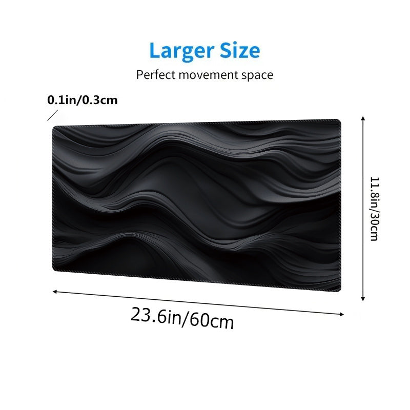 Dark Cloth Pattern Mouse Pad Non-slip Rubber Keyboard Pad