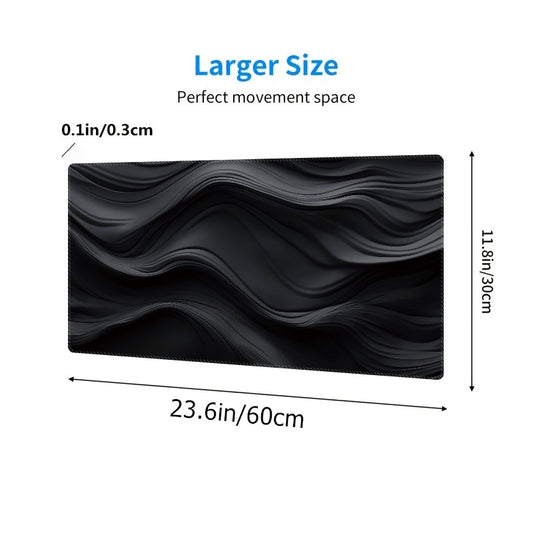 Dark Cloth Pattern Mouse Pad Non-slip Rubber Keyboard Pad