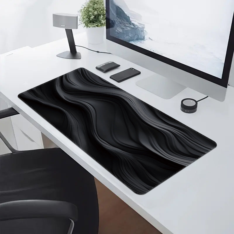 Dark Cloth Pattern Mouse Pad Non-slip Rubber Keyboard Pad