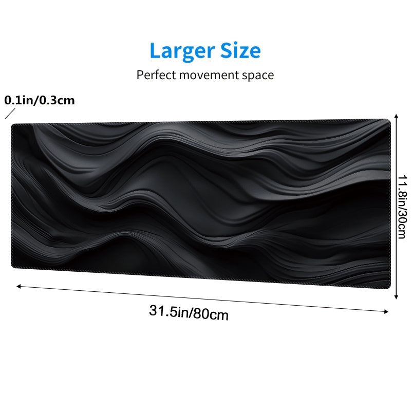 Dark Cloth Pattern Mouse Pad Non-slip Rubber Keyboard Pad