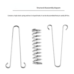 High Strength Elastic Wind Rope Buckles for Camping Tents - Set of 6