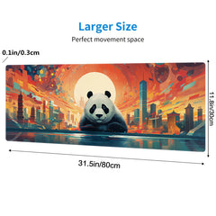 Oversized Panda Mouse Pad Non-slip Rubber Gamer Keyboard Pad