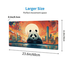 Oversized Panda Mouse Pad Non-slip Rubber Gamer Keyboard Pad