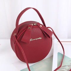 Mini Crossbody Bag Small Round Messenger Handbag for Daily Use