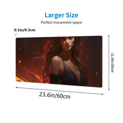 Phoenix Witch Game Mouse Pad Non-slip Rubber Keyboard Pad