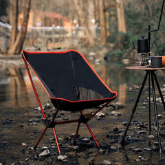 Ultralight Aluminum Moon Chair for Camping and Fishing