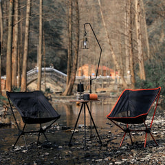 Ultralight Aluminum Moon Chair for Camping and Fishing