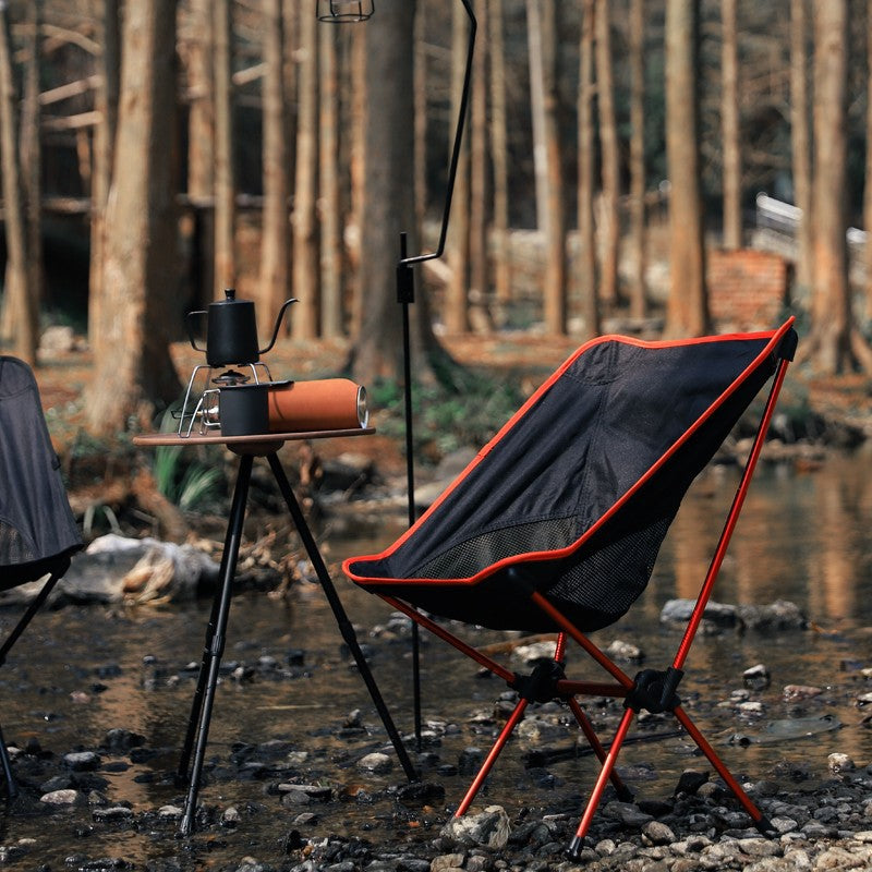 Ultralight Aluminum Moon Chair for Camping and Fishing