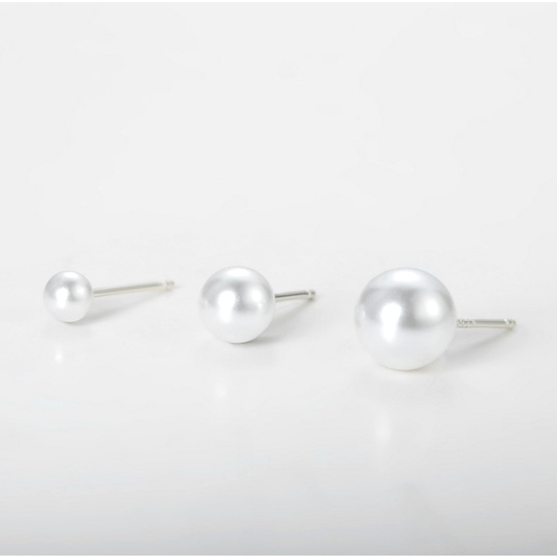 Girl's Faux Pearl Earrings DIY Accessories Stud And Accessories