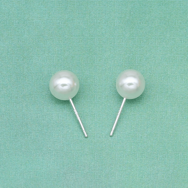 Girl's Faux Pearl Earrings DIY Accessories Stud And Accessories
