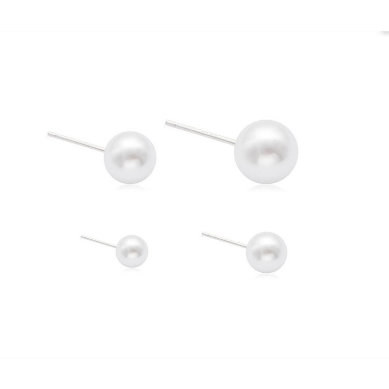 Girl's Faux Pearl Earrings DIY Accessories Stud And Accessories