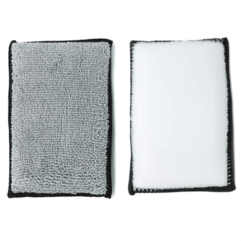 2pcs Car Interior Microfiber Towel Wax Sponge