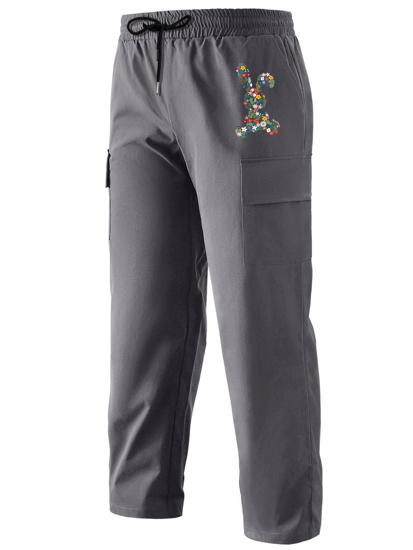 Pattern Print Cargo Pants Men Outdoor Trousers