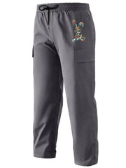 Pattern Print Cargo Pants Men Outdoor Trousers