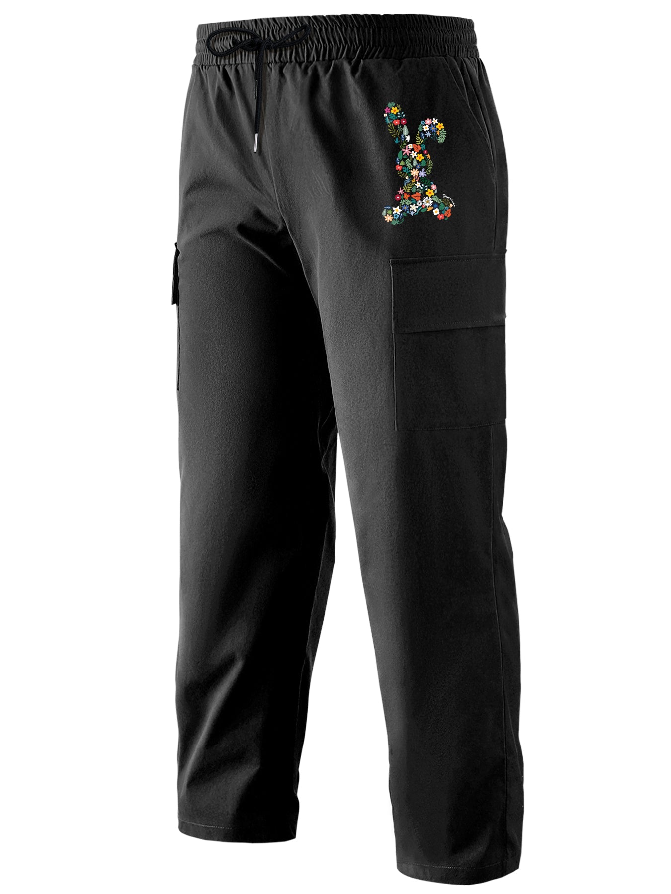 Pattern Print Cargo Pants Men Outdoor Trousers